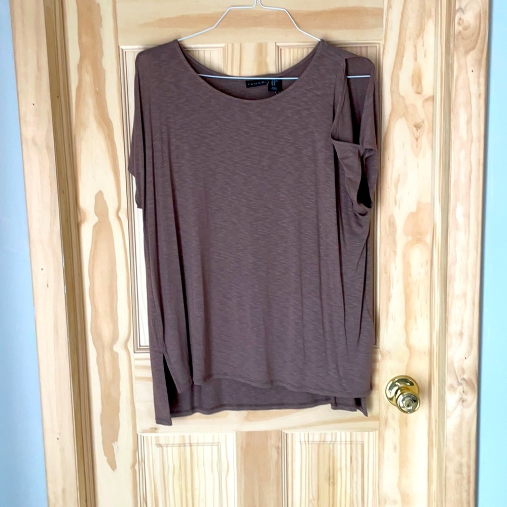 Brown tunic tee